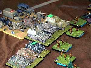 Elements of XXXXIst Panzer Corps engaging the enemy.  Tom Mouat