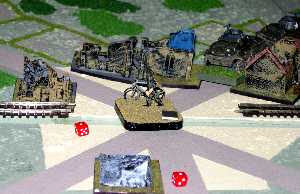 German defenders - a Bicycle Fusilier unit prepares to abandon its positions.  Tim Gow