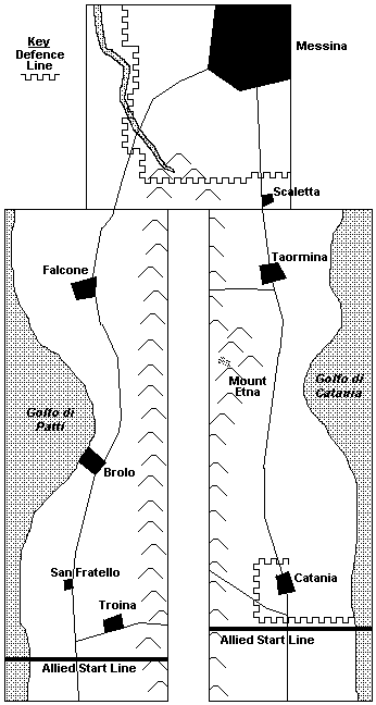 Map of the battlefield.