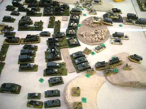 Italian Blackshirts counter-attack in the hope of halting the US advance.
