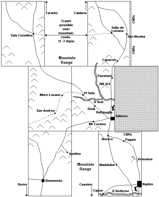 Map of the battlefield.