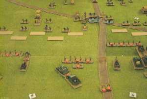 The Russian prepare their assault on the centre of the German front-line.  Dave Parkin