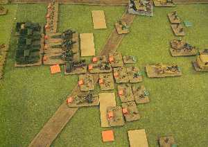 The main Russian attack meets resistance from German front-line troops.  Dave Parkin
