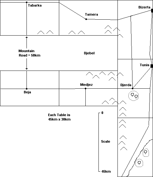 Map of the battlefield.